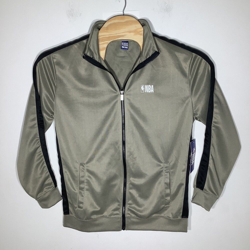 NBA Mens Remember When Track Jacket Tan‎ Size Medium NWT - Picture 3 of 9
